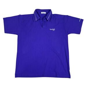 Vintage 1999 Yahoo China Japan pruple polo mens XL retro indie streetwear 90s